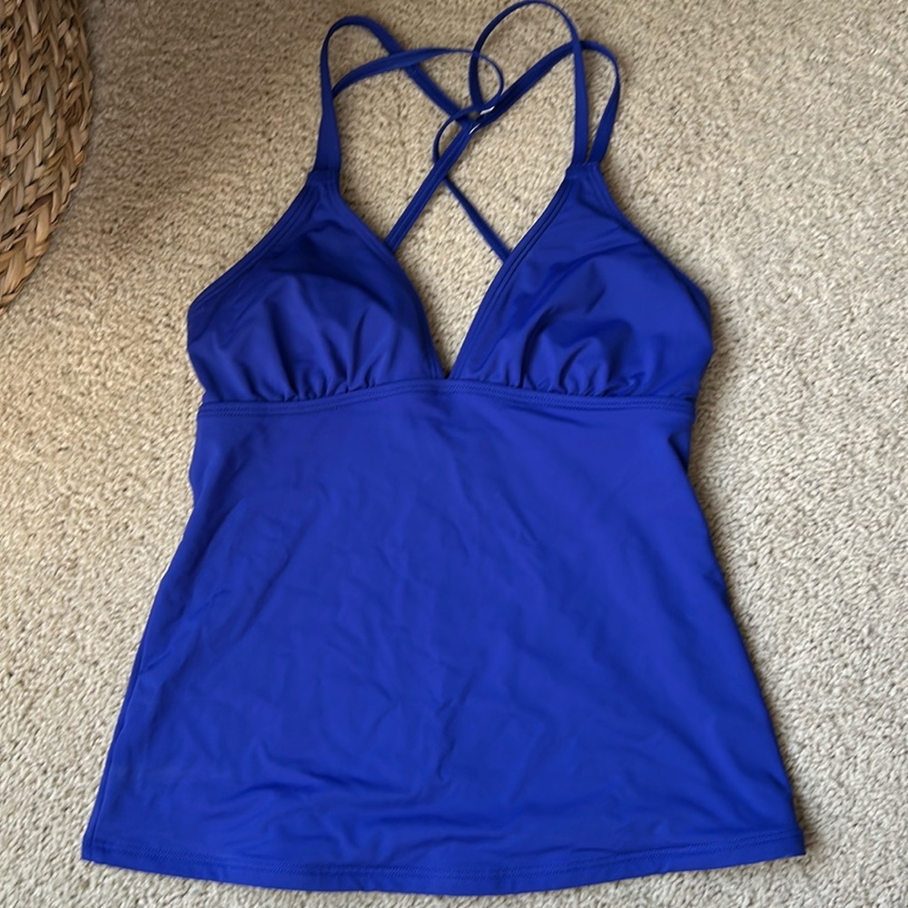 Athleta Tankini Top-XS- Royal Blue